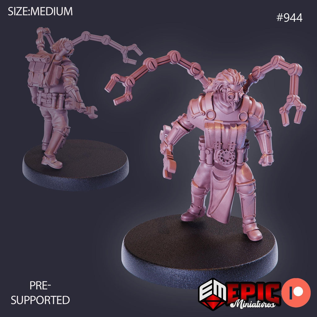 Artificer Baldrick Option #944 front DND miniature Gear Town 16k resin