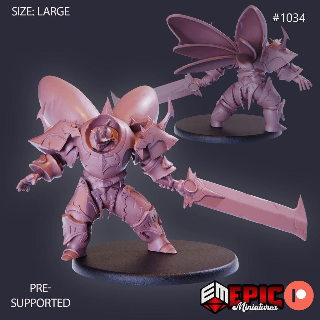 Beetle Knight Option #1034 front DND miniature Cannibal Jungle 16k resin