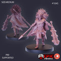 Eagle Warrior Option #1045 front DND miniature Cannibal Jungle 16k resin