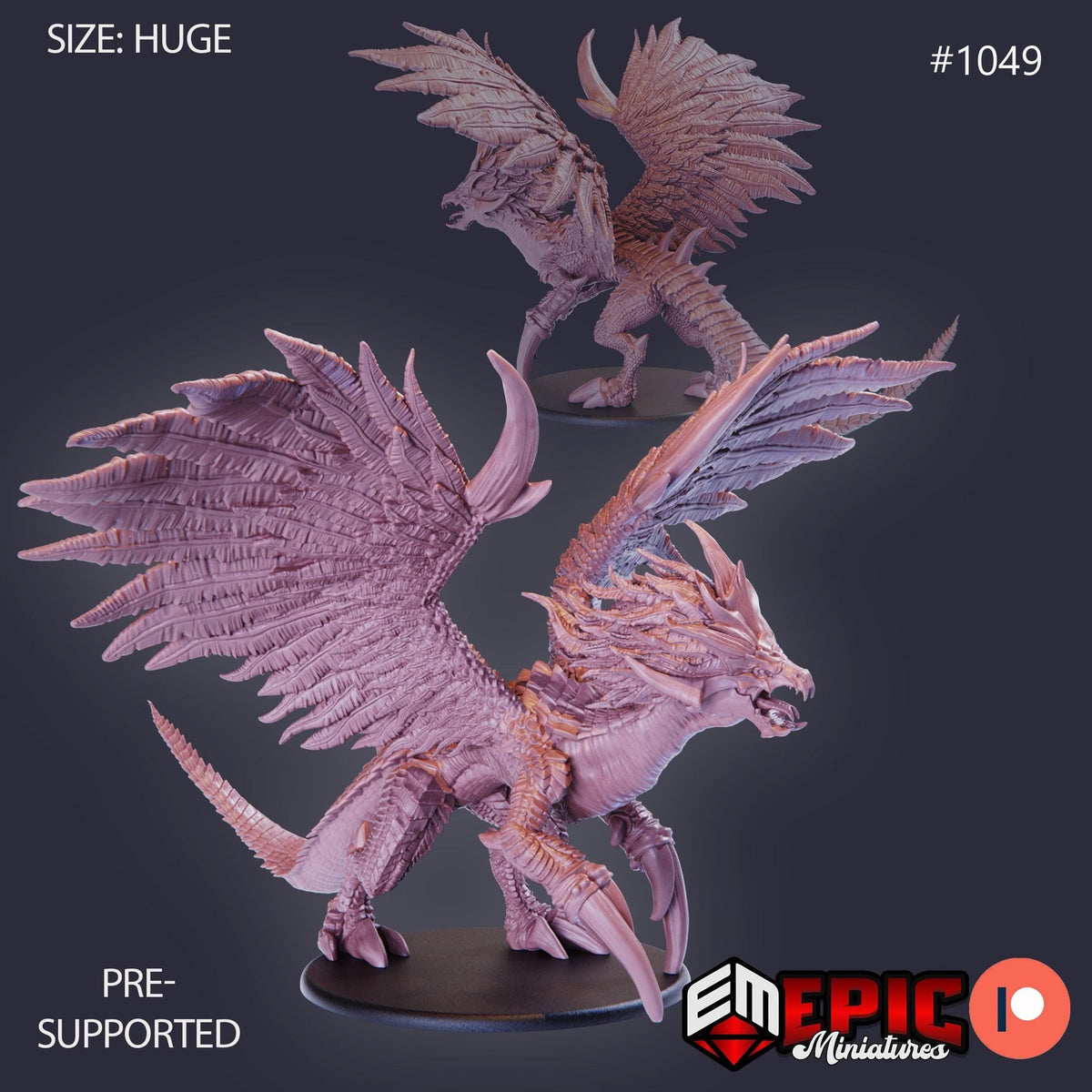 Kukulkan Option #1049 front DND miniature Cannibal Jungle 16k resin