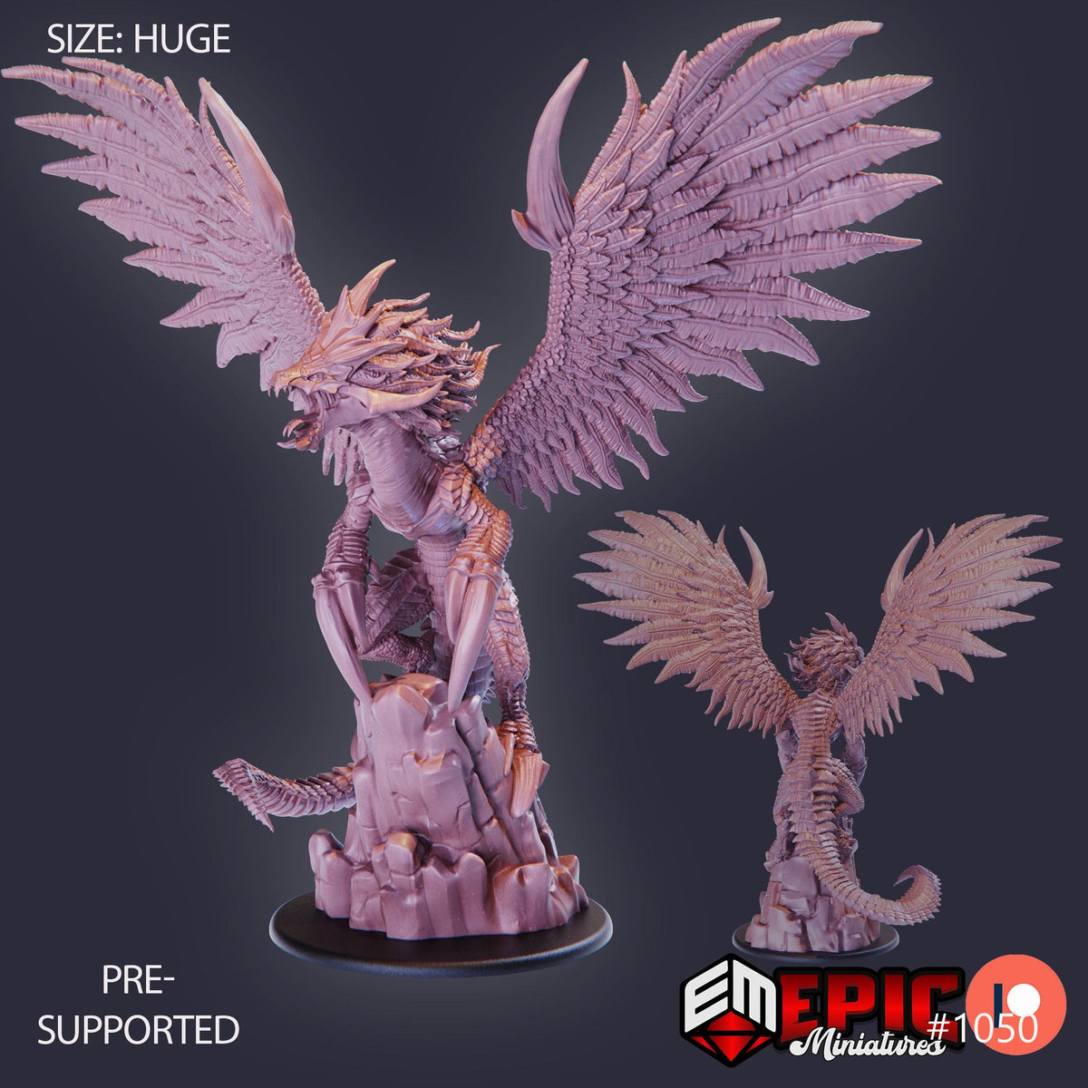 Kukulkan Option #1050 front DND miniature Cannibal Jungle 16k resin