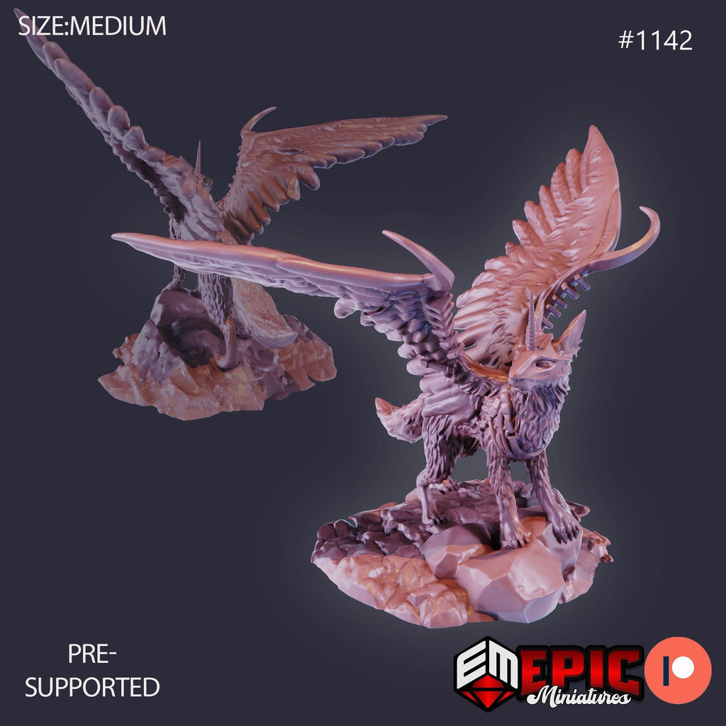 Sky Dog Option #1142 front DND miniature Sky Dominion 16k resin