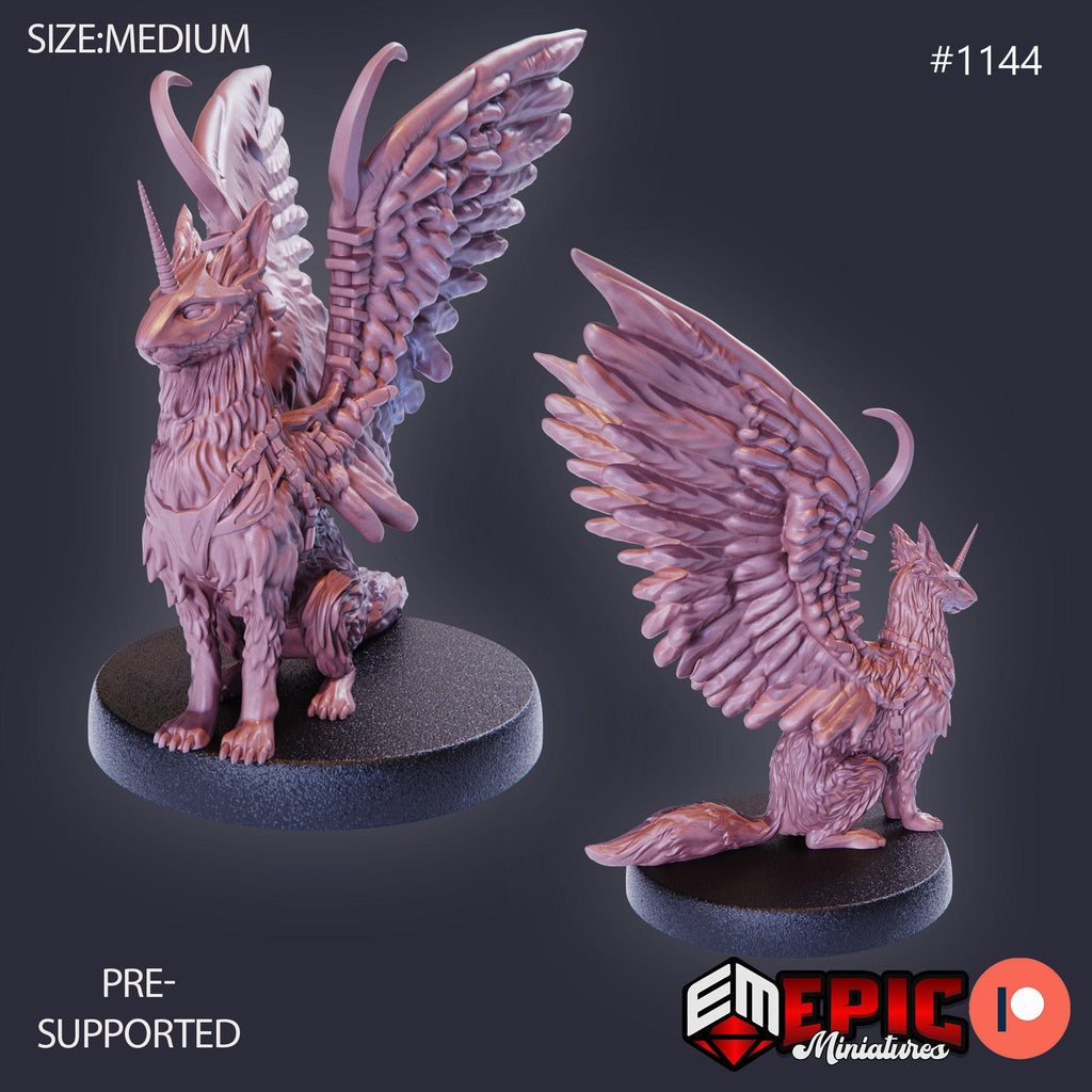 Sky Dog Option #1144 front DND miniature Sky Dominion 16k resin