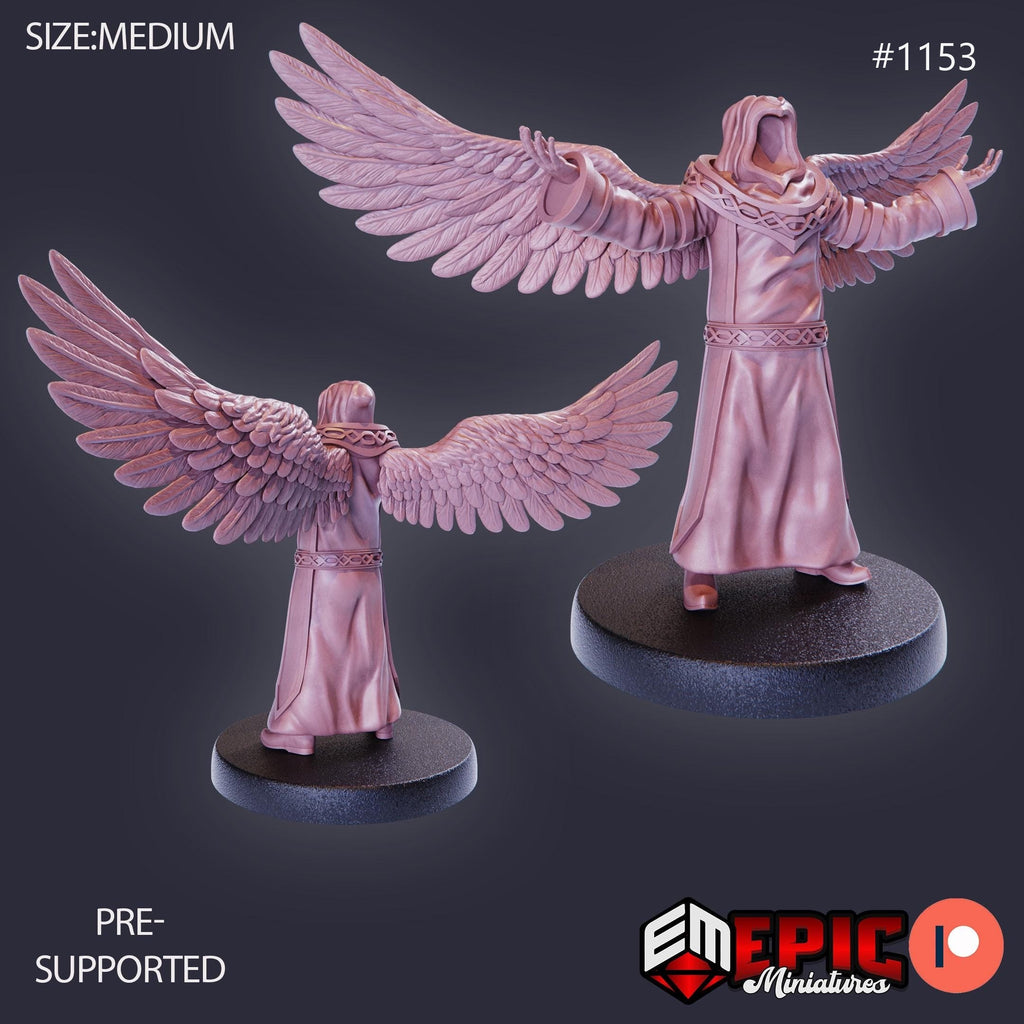 Warrior Angel Option #1153 front DND miniature Sky Dominion 16k resin