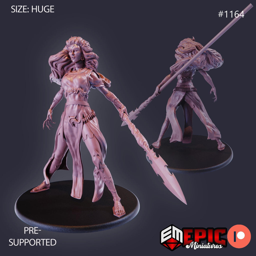 Cloud Giantess Option #1164 front DND miniature Sky Dominion 16k resin