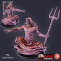Sea God Poseidon DND miniatures group photo Underwater Mayhem