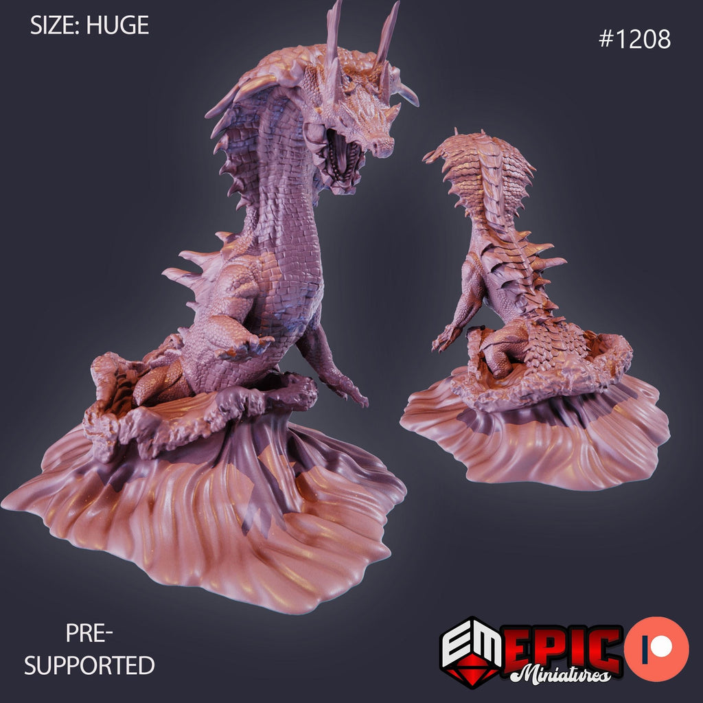 Ocean Terror Option #1208 front DND miniature Underwater Mayhem 16k resin