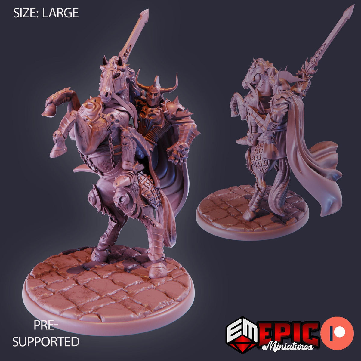 Horseman of War DND miniatures group photo Green Siege
