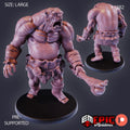 Ogre Option #1282 front DND miniature Green Siege 16k resin
