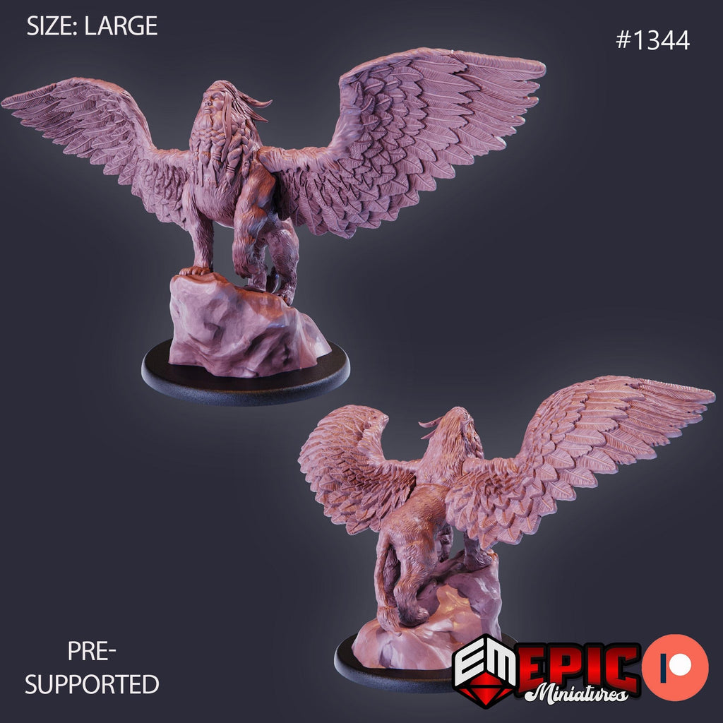 Androsphinx Option #1344 front DND miniature Sands of Destiny 16k resin