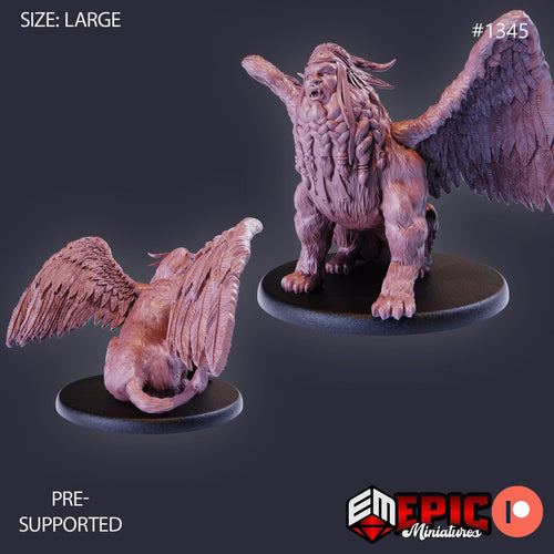 Androsphinx Option #1345 front DND miniature Sands of Destiny 16k resin