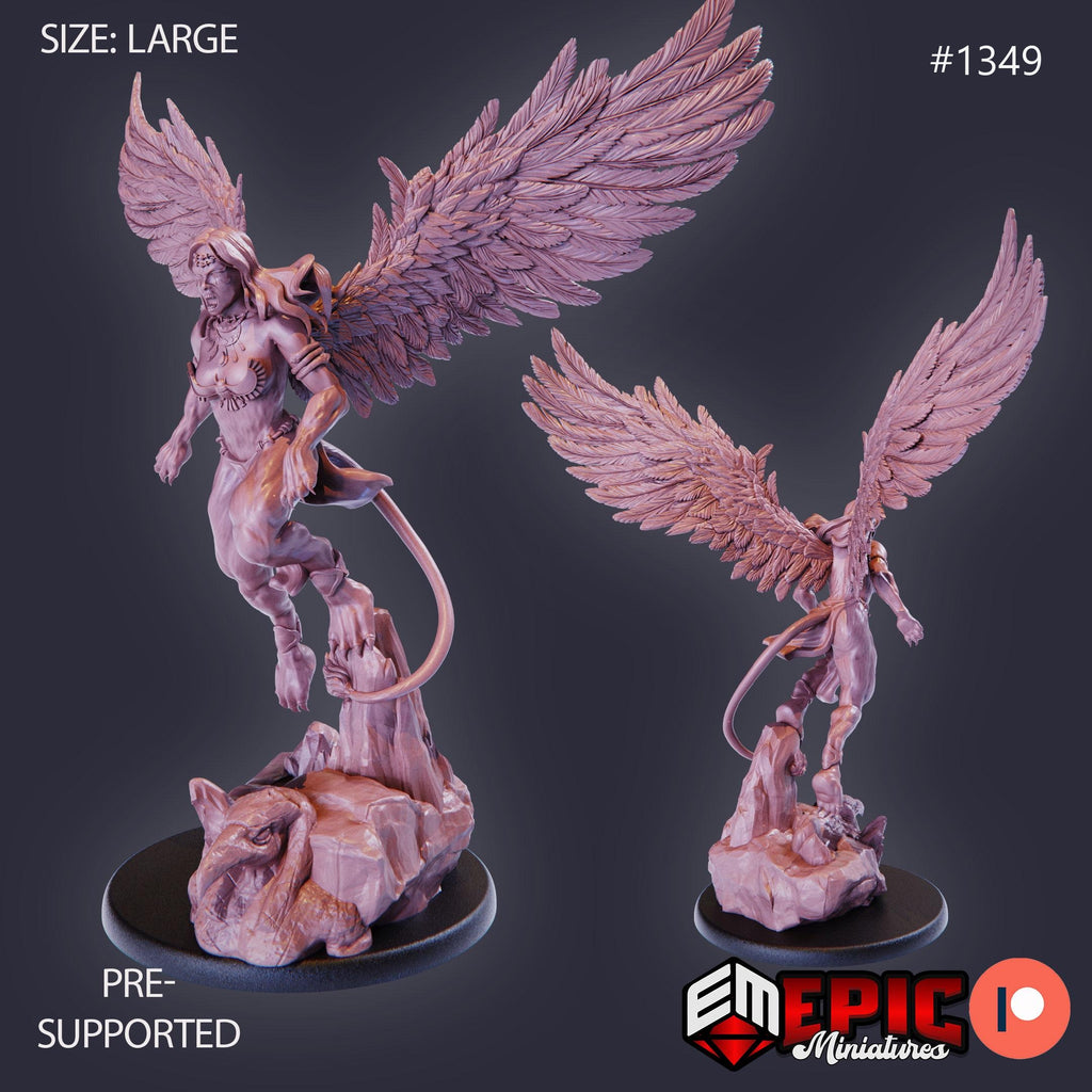 Gynosphinx Option #1349 front DND miniature Sands of Destiny 16k resin