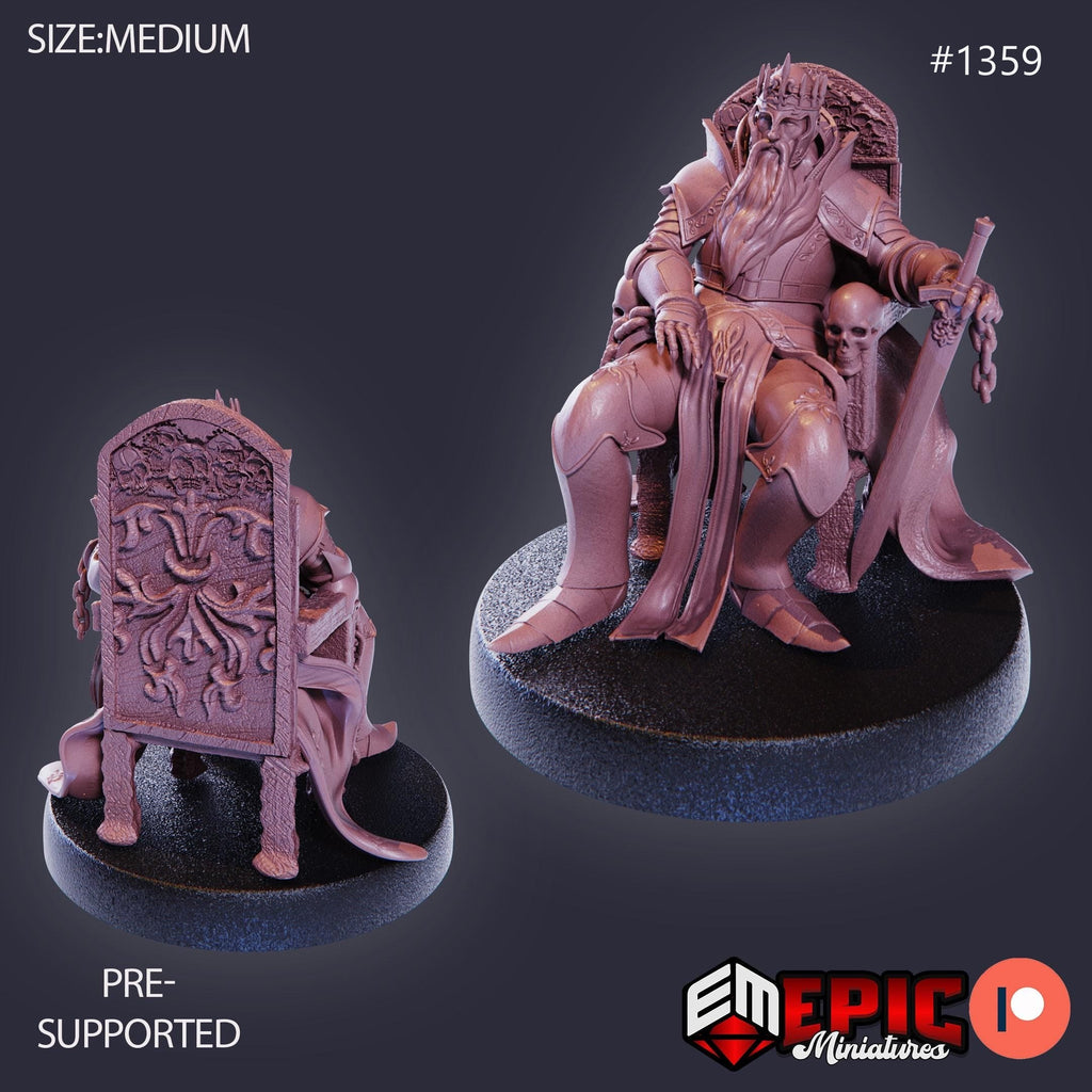Revenant King Option #1359 front DND miniature Kingdom of Secrets 16k resin