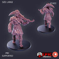 Dao Male Option #1402 front DND miniature Burning Lands 16k resin