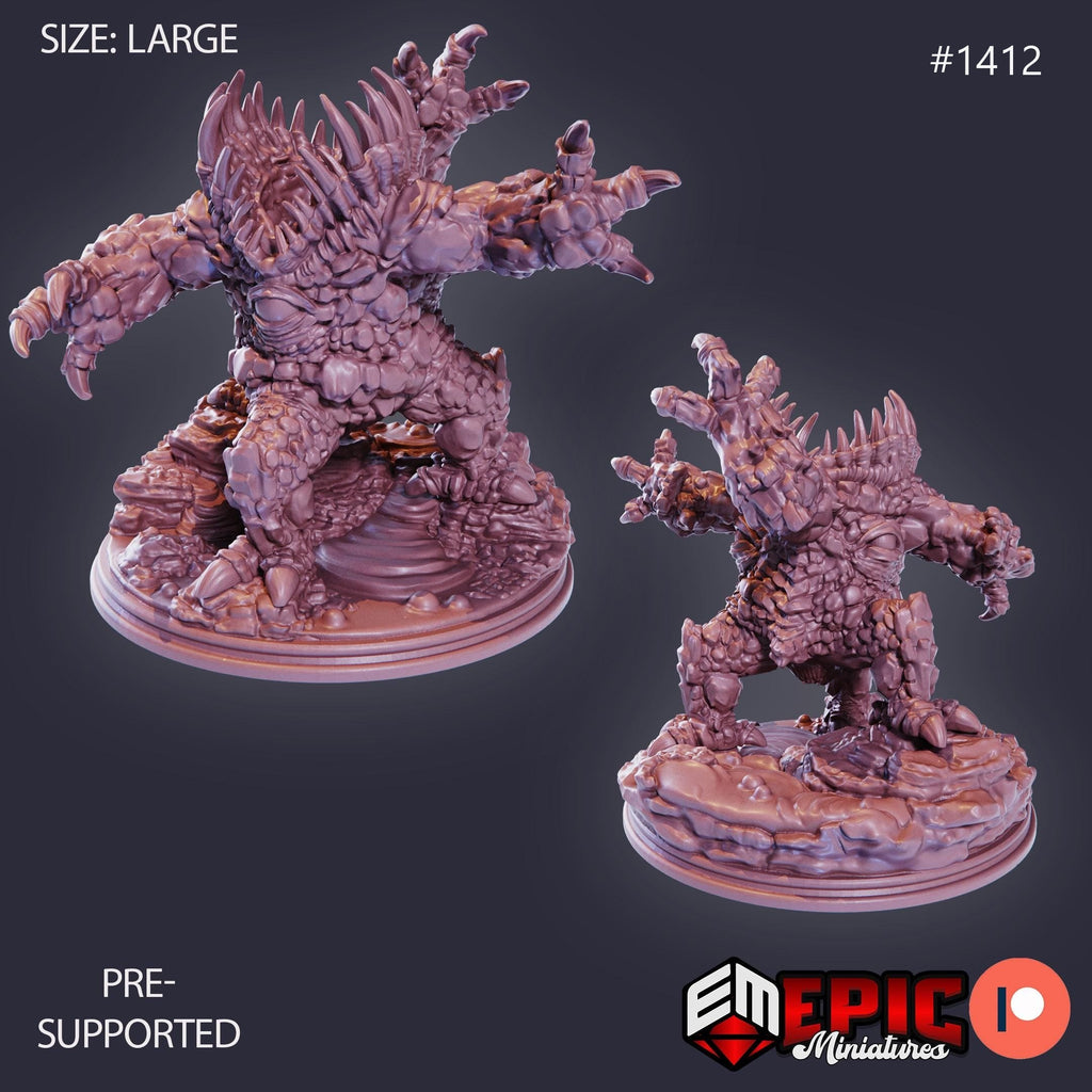 Gem Devourer Option #1412 front DND miniature Burning Lands 16k resin