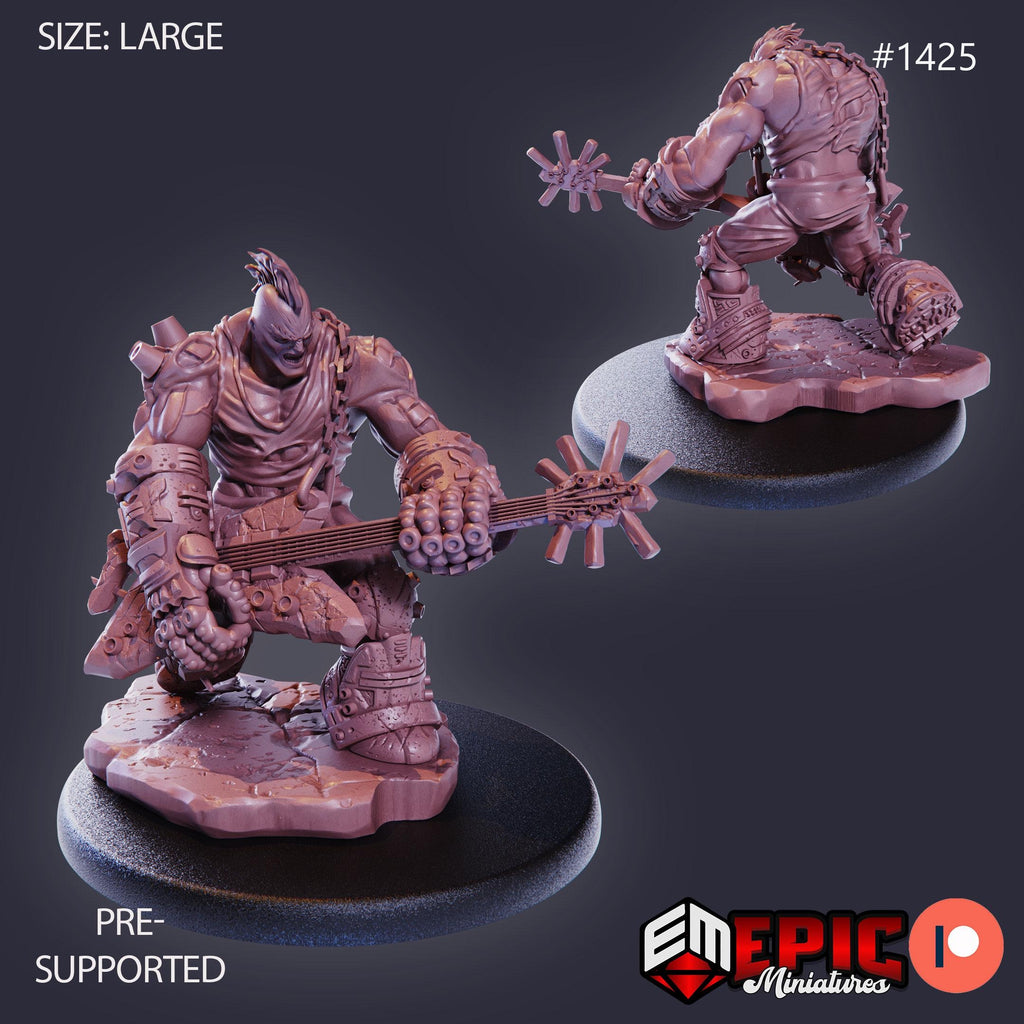 Earth Rocker Option #1425 front DND miniature Burning Lands 16k resin