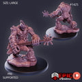 Earth Rocker Option #1425 front DND miniature Burning Lands 16k resin