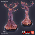Moon Deity Option #1482 front DND miniature Elven Grace 16k resin