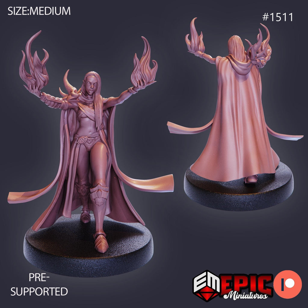 Sadist Elf Option #1511 front DND miniature Elven Grace 16k resin