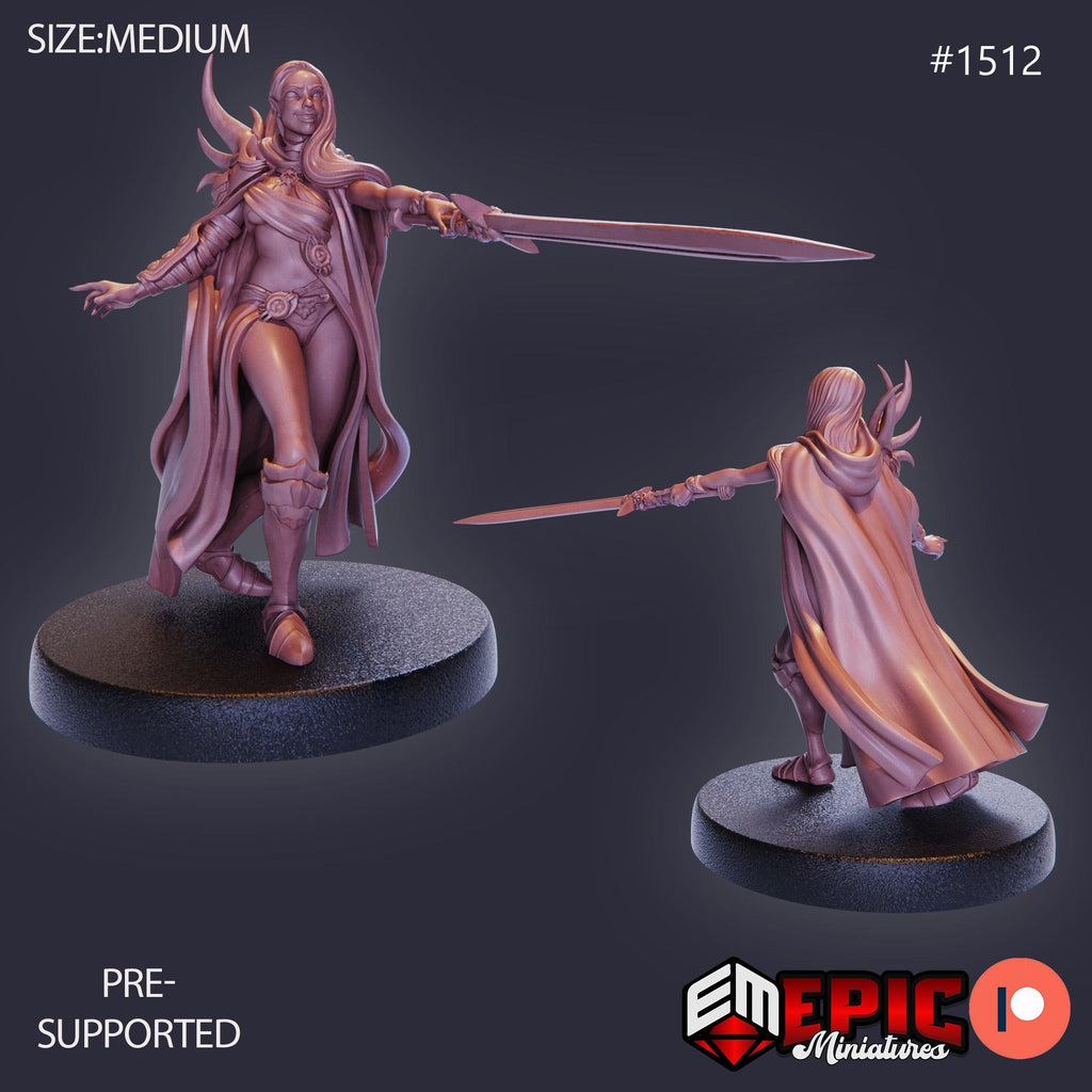 Sadist Elf Option #1512 front DND miniature Elven Grace 16k resin