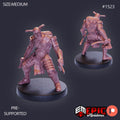 Helmed Barbarian Option #1523 front DND miniature Barbarian Winter 16k resin