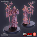 Winter Shaman Option #1539 front DND miniature Barbarian Winter 16k resin