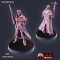 Adventurer Isaac Option #1716 front DND miniature Steam Constructs 16k resin