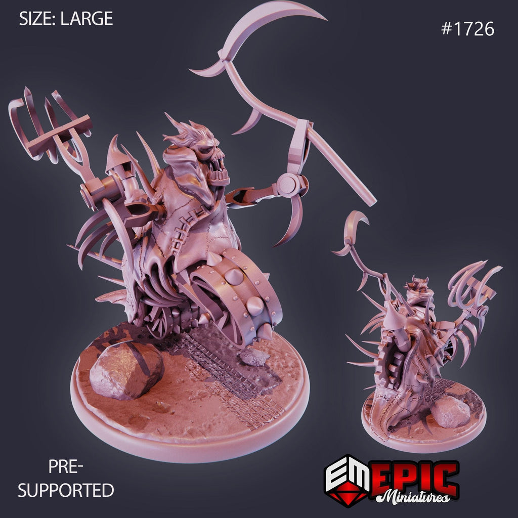 Autonomous Executer Option #1726 front DND miniature Steam Constructs 16k resin
