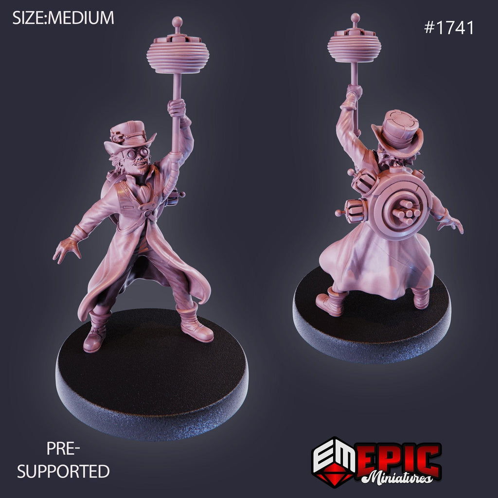 Prof. Felix Fortune Option #1741 front DND miniature Steam Constructs 16k resin