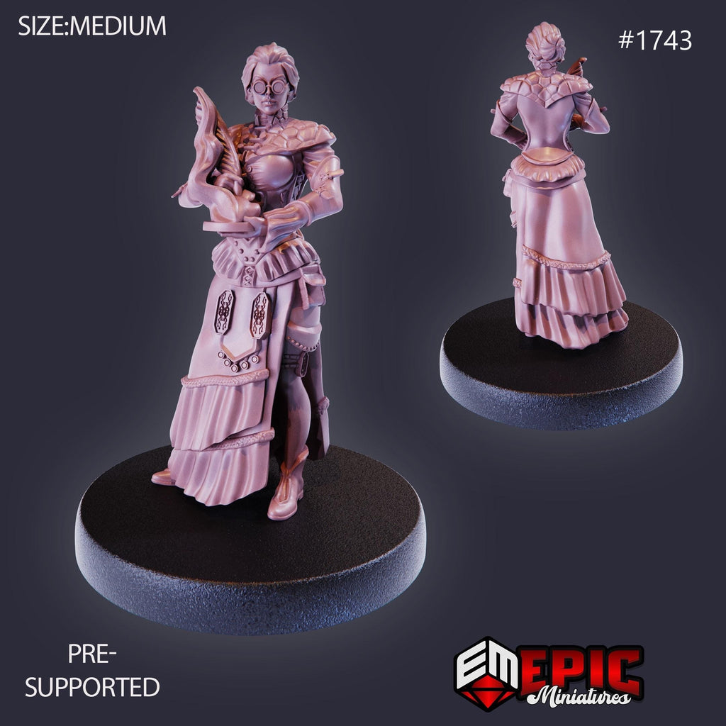 Madame Rever Option #1743 front DND miniature Steam Constructs 16k resin