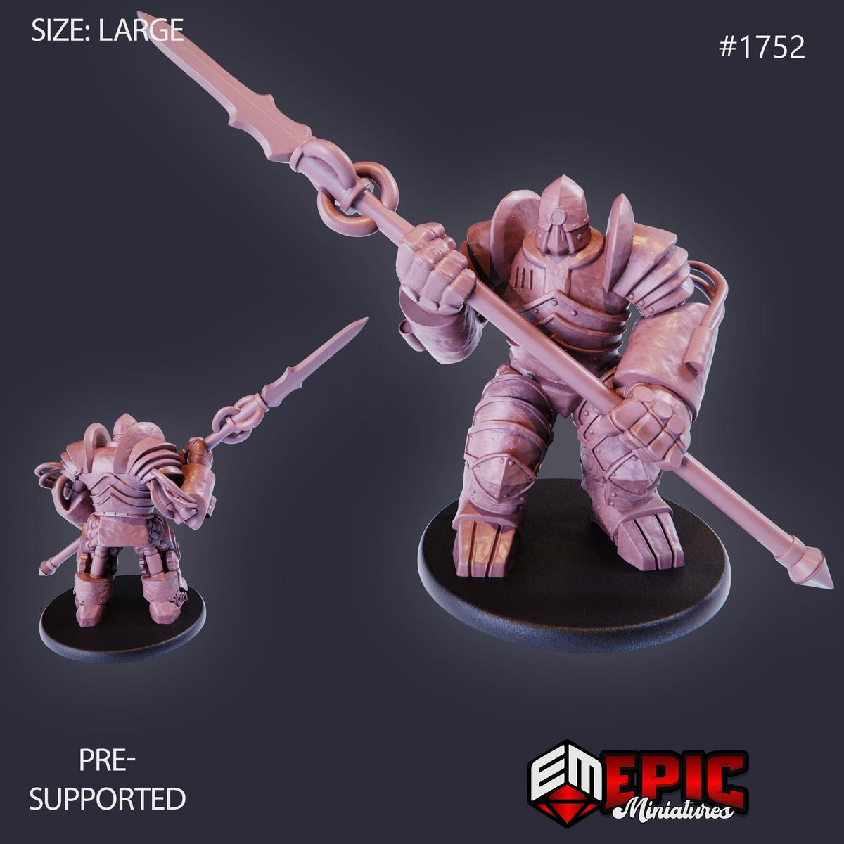 Iron Juggernaut Option #1752 front DND miniature Steam Constructs 16k resin