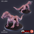 Red Guard Drake Option #1869 front DND miniature Extra Monster Pack 16k resin