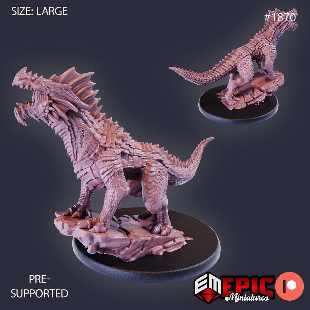 Red Guard Drake Option #1870 front DND miniature Extra Monster Pack 16k resin