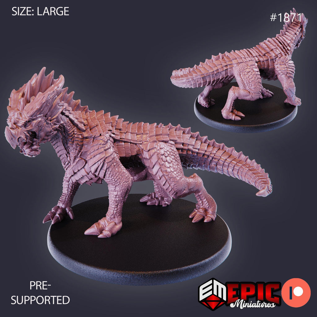 Red Guard Drake Option #1871 front DND miniature Extra Monster Pack 16k resin