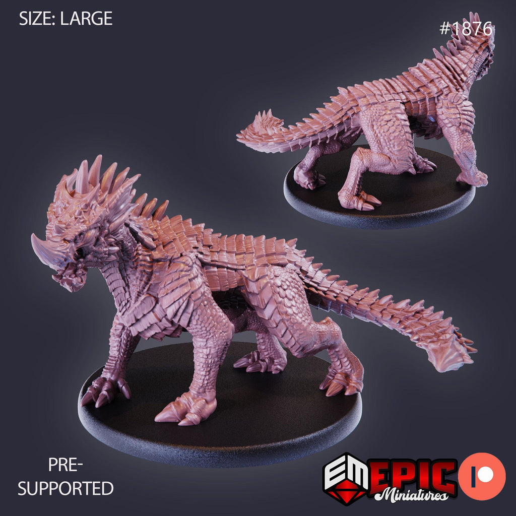 Blue Guard Drake Option #1876 front DND miniature Extra Monster Pack 16k resin