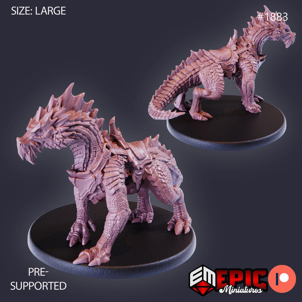 Green Guard Drake Option #1883 front DND miniature Extra Monster Pack 16k resin