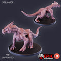 White Guard Drake Option #1884 front DND miniature Extra Monster Pack 16k resin