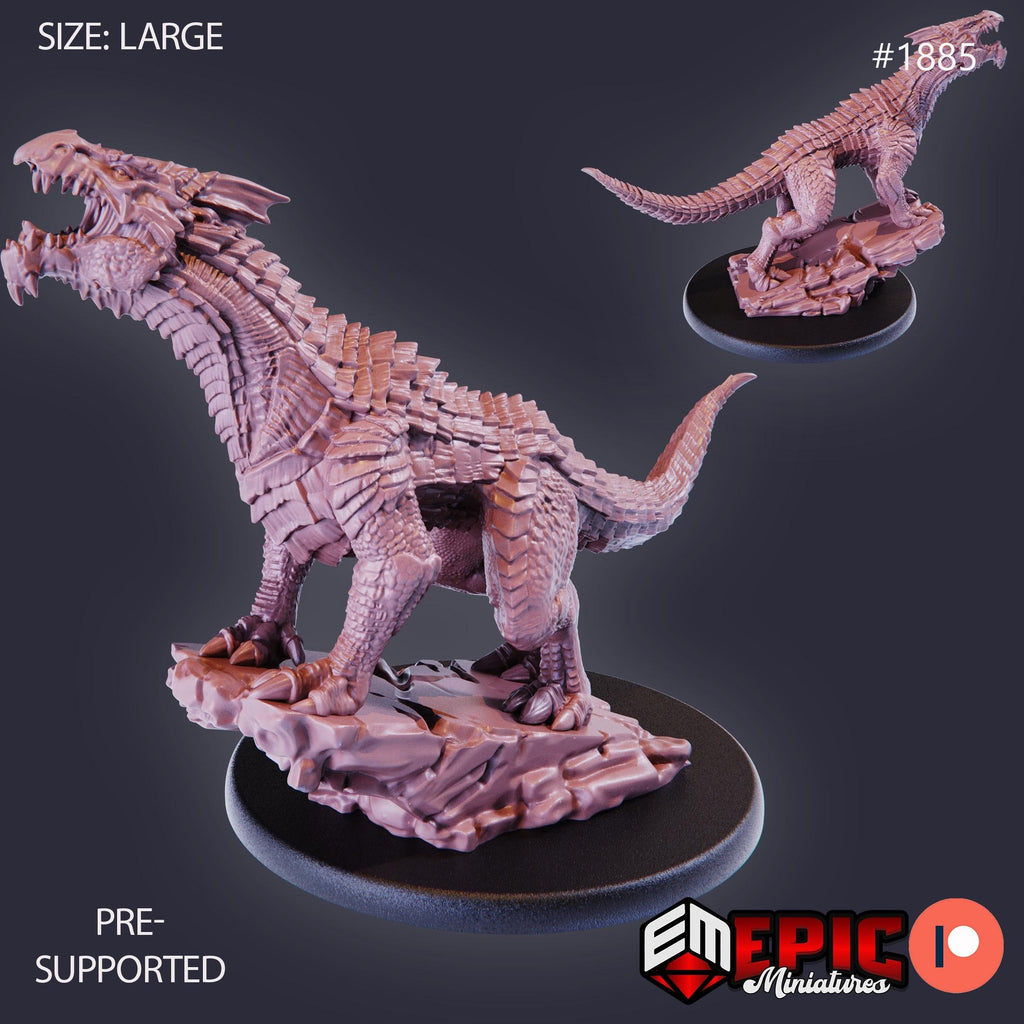 White Guard Drake Option #1885 front DND miniature Extra Monster Pack 16k resin