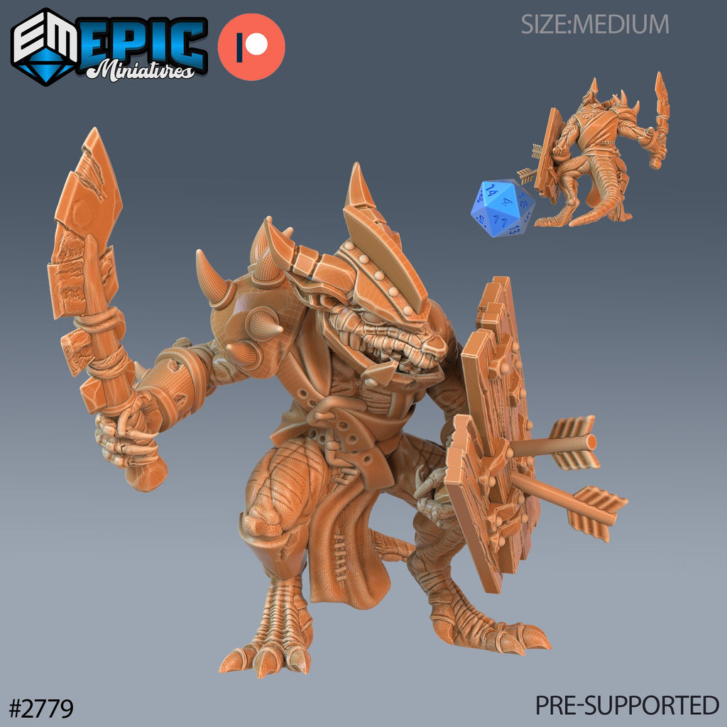 Kobold Tribe Option #2779 front DND miniature Reptiles of War 16k resin