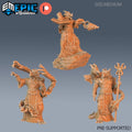 Dragonborn Priest Set of 3 DND miniatures group photo Reptiles of War