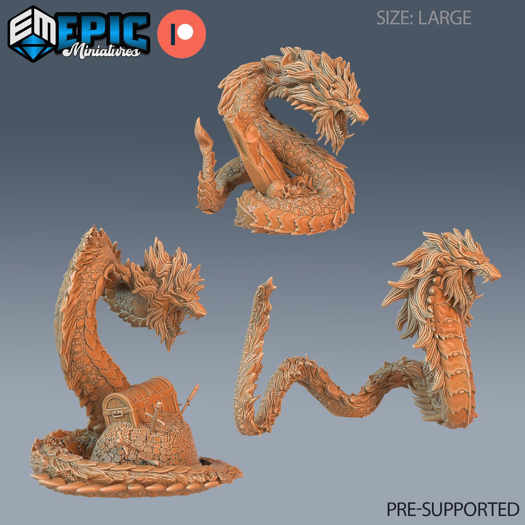 Beast Snake Set of 3 DND miniatures group photo Reptiles of War