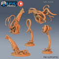 Giant Squid Set of 5 DND miniatures group photo Aquatic Journey