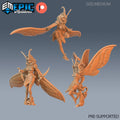 Moth Girl Set of 3 DND miniatures group photo Eternal Fungi