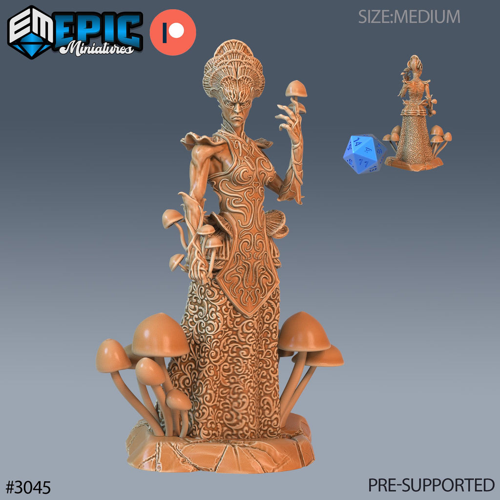 Fungi Demoness Option #3045 front DND miniature Eternal Fungi 16k resin