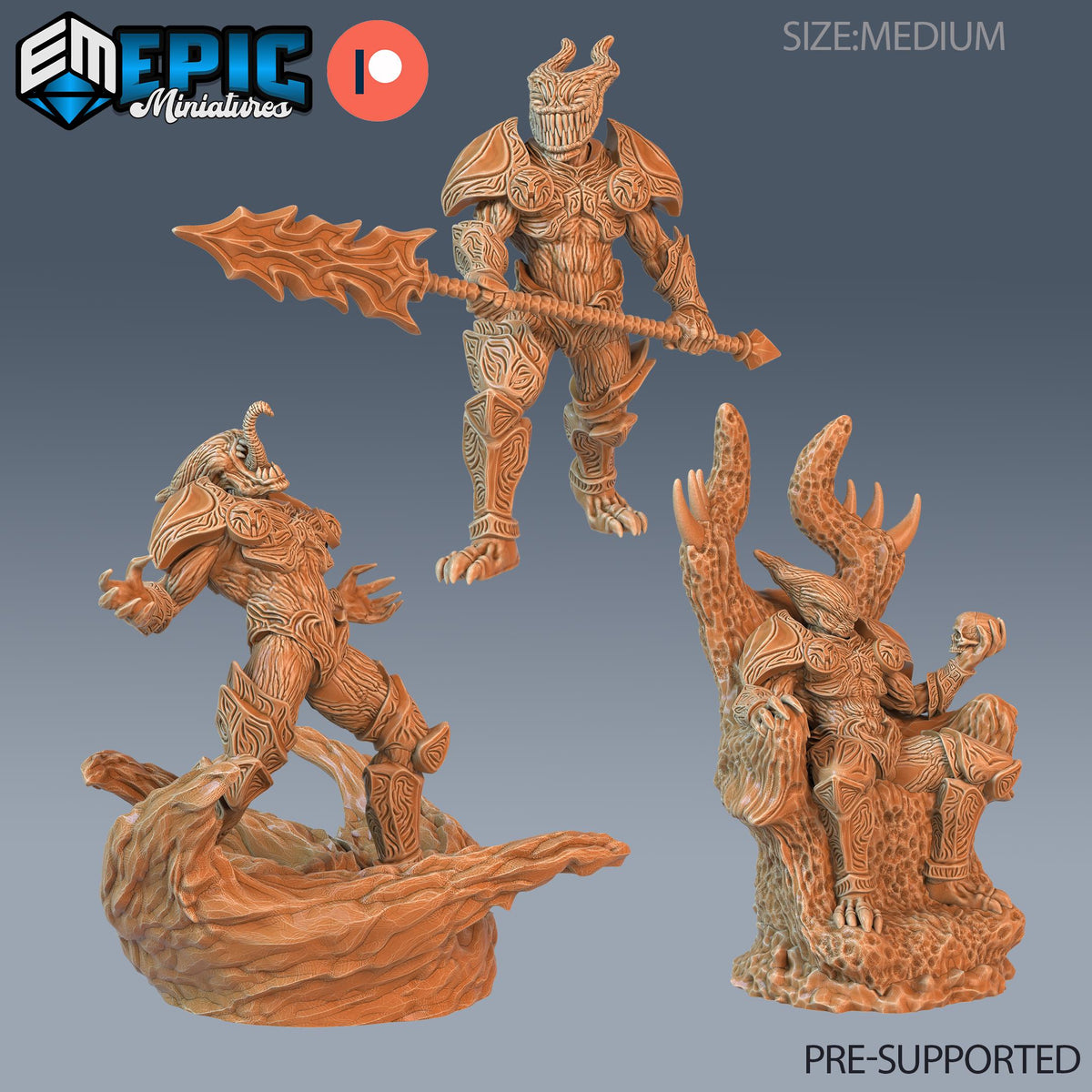 Mold Lord Set of 3 DND miniatures group photo Eternal Fungi
