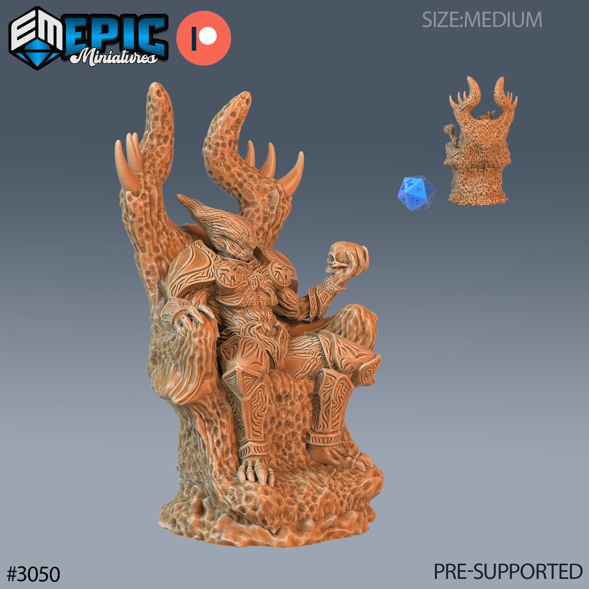 Mold Lord Option #3050 front DND miniature Eternal Fungi 16k resin
