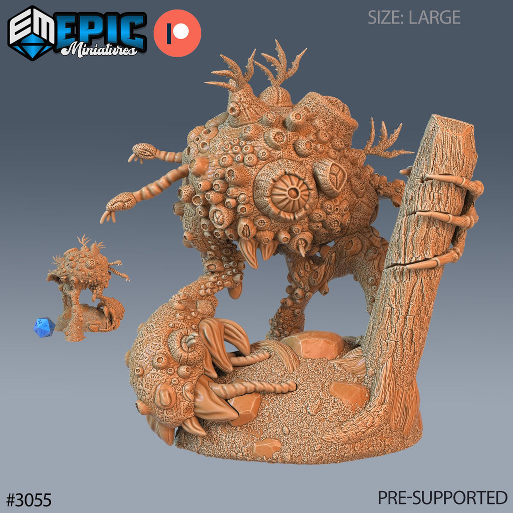 Fungus Golem Option #3055 front DND miniature Eternal Fungi 16k resin
