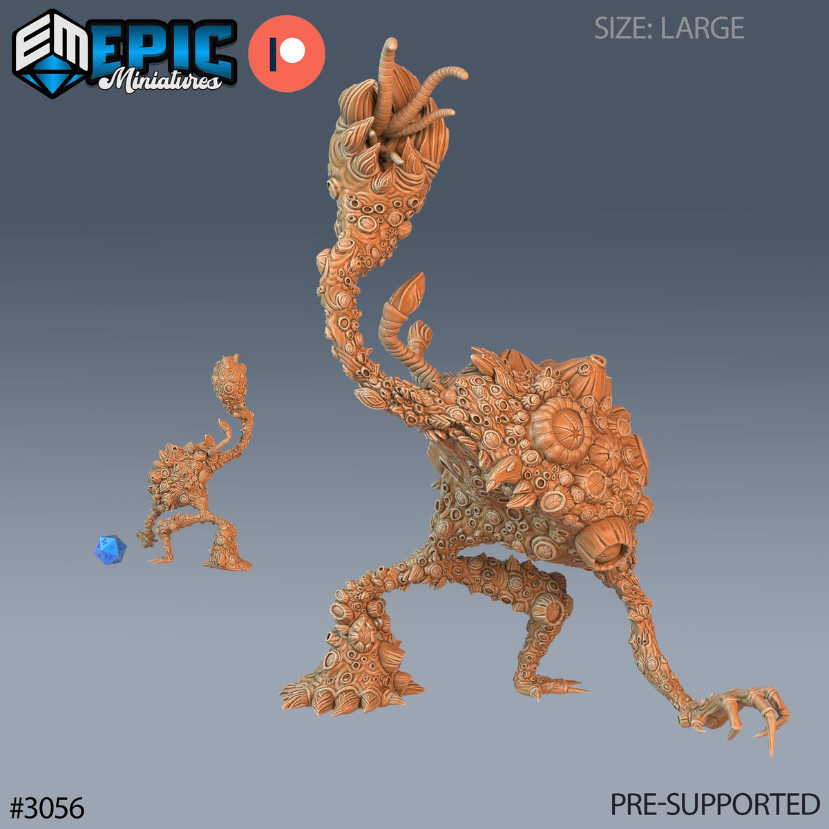 Fungus Golem Option #3056 front DND miniature Eternal Fungi 16k resin