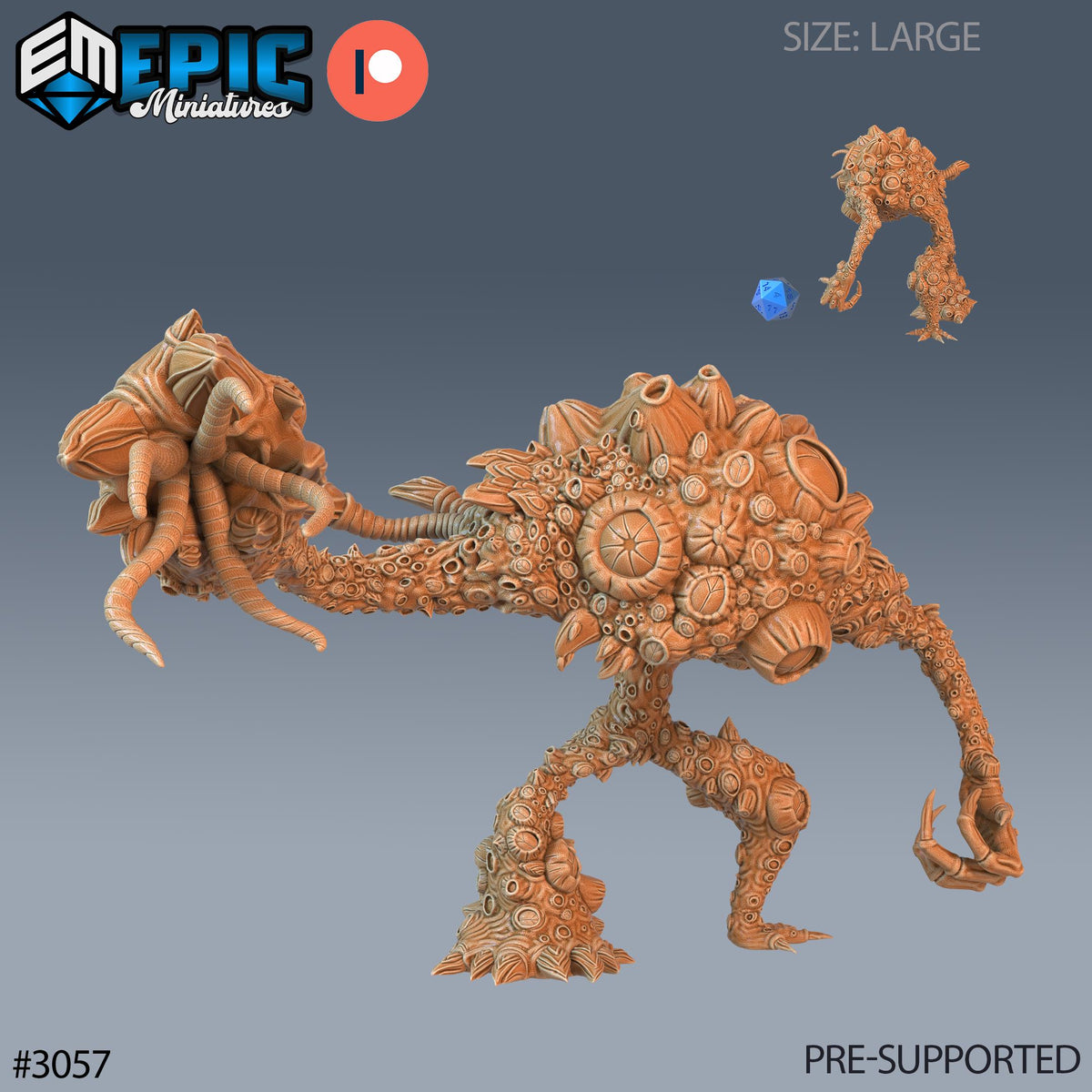 Fungus Golem Option #3057 front DND miniature Eternal Fungi 16k resin