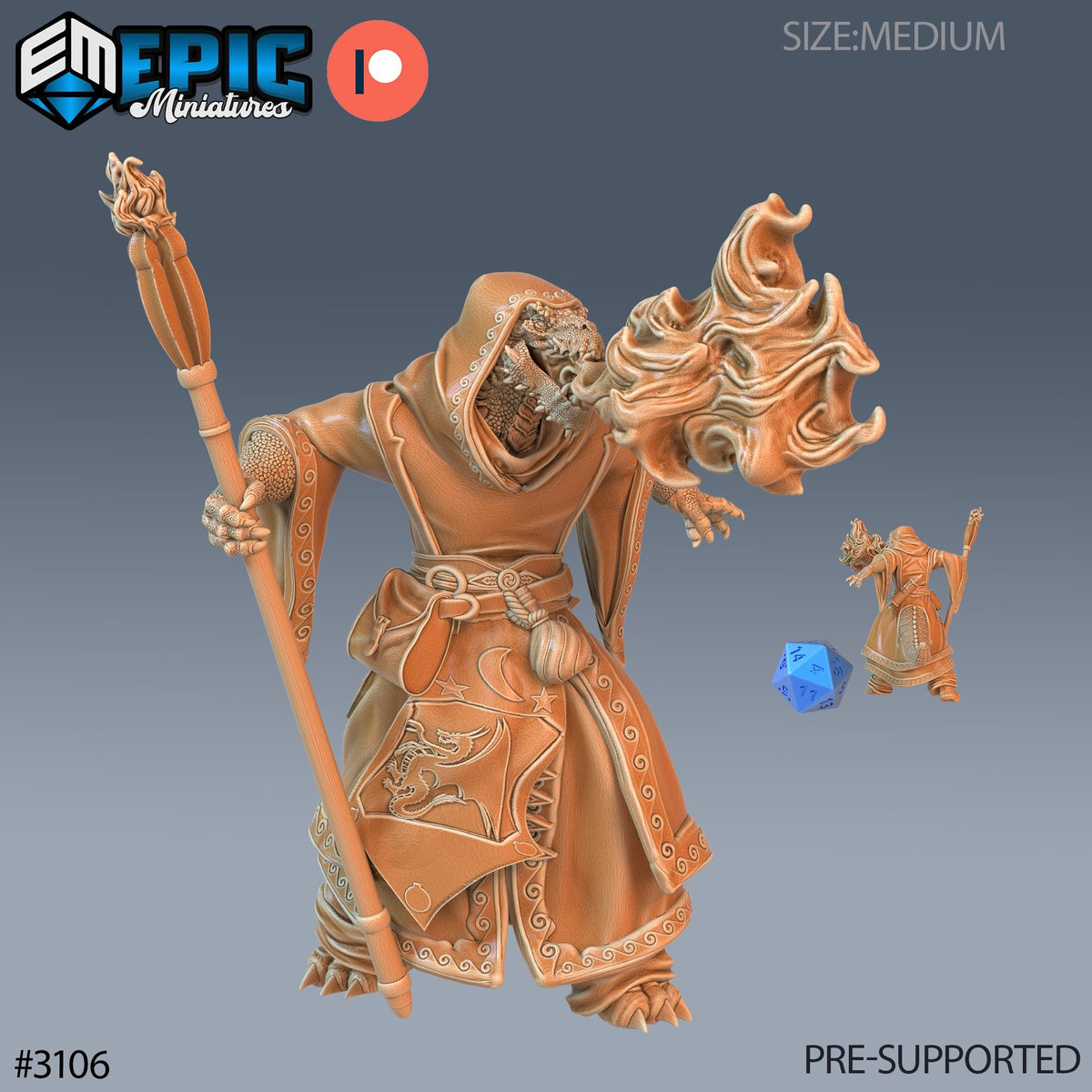Half Dragon Sorcerer Player Character Set of 3 DND miniature Sunrise Tavern photo 5